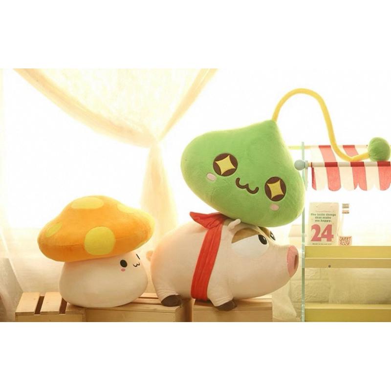 【沁的娃娃屋】❤️台灣出貨❤️楓之谷Artale娃娃 擺飾 靠枕 抱枕 菇菇寶貝 緞帶肥肥 綠水靈 肥肥 遊戲玩偶 禮物-細節圖5