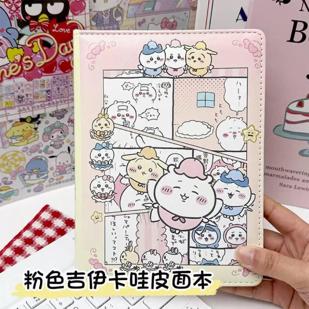 【沁的娃娃屋】❤️台灣出貨❤開學必備✨A5&B6皮革筆記本 花仙子吉伊卡哇 三麗鷗 日記 記帳本 大耳狗 帕恰狗 庫洛米-細節圖2