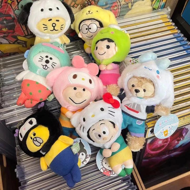 【沁的娃娃屋】❤️台灣出貨❤️三麗鷗漁夫帽&髮箍&胖頭套娃娃配件 娃娃吊飾 大耳狗 帕恰狗 庫洛米 美樂蒂 布丁狗 KT-細節圖5
