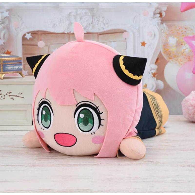 【沁的娃娃屋】❤️台灣出貨❤️日本正版SEGA景品安妮亞趴姿娃娃 擺飾 抱枕 靠枕 張開嘴 微笑 交換禮物 生日禮物-細節圖3