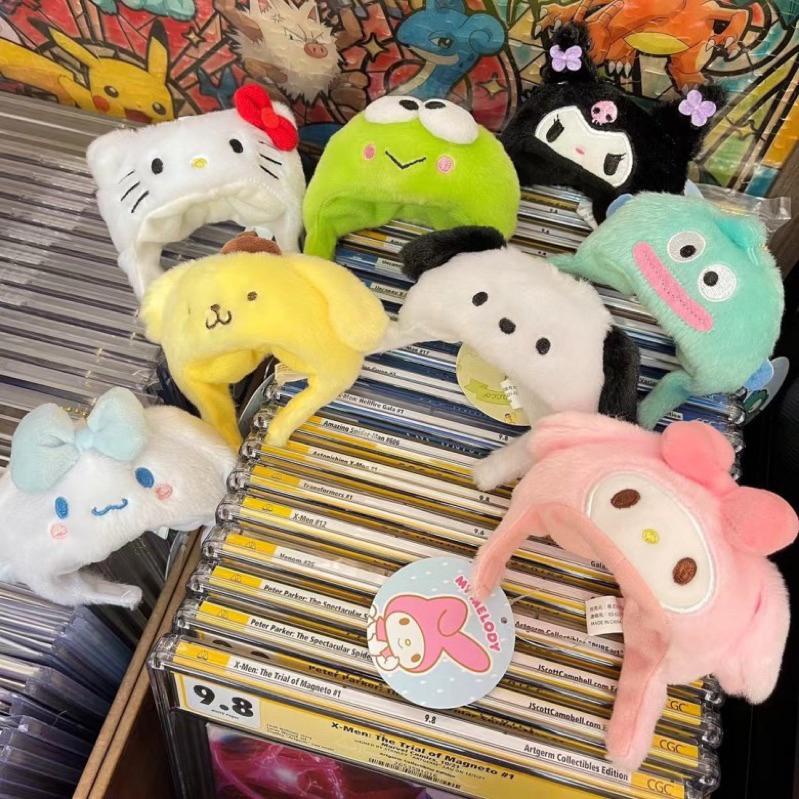 【沁的娃娃屋】❤️台灣出貨❤️三麗鷗澎澎帽娃娃配件 娃娃吊飾 擺飾 大耳狗 帕恰狗 庫洛米 美樂蒂 布丁狗 KT 漢頓-細節圖2