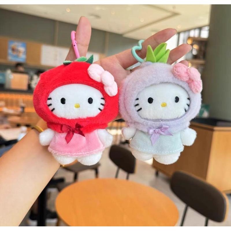 【沁的娃娃屋】❤️台灣出貨❤棉花質感蔬菜HelloKitty娃娃吊飾 番茄 花生  大蔥 玉米 洋蔥 胡蘿蔔 生日禮物-細節圖3