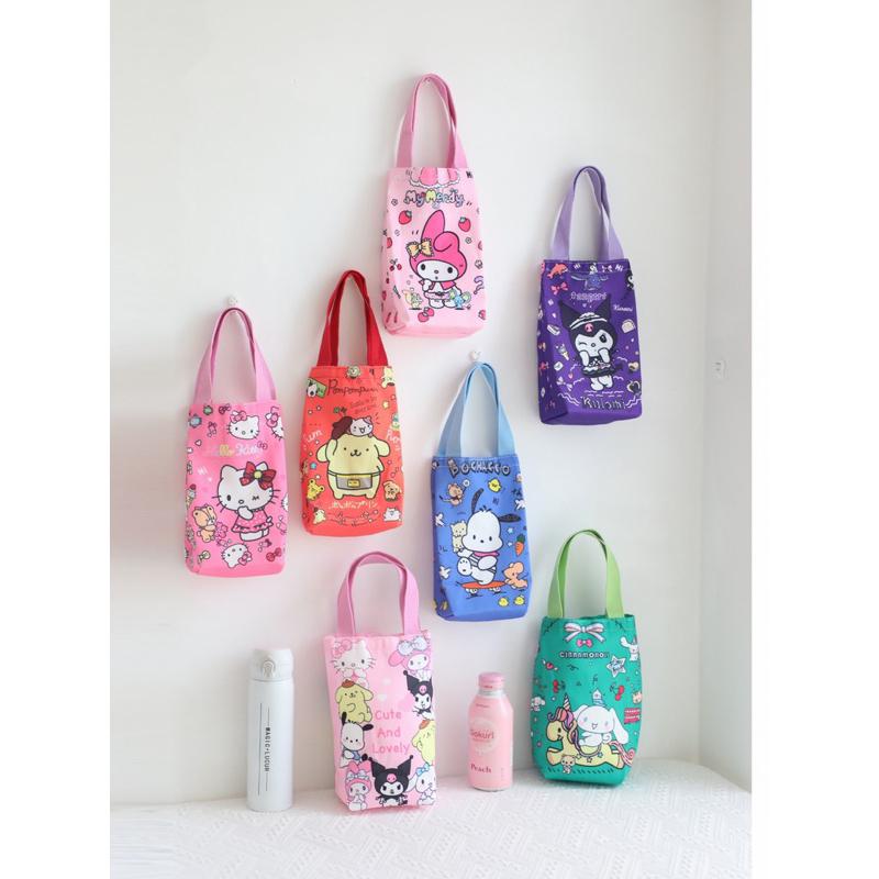 【沁的娃娃屋】❤️台灣出貨❤️三麗鷗飲料提袋 水壺袋 雨傘袋 大耳狗 帕恰狗 庫洛米 美樂蒂 布丁狗 KT 漢頓 生日-細節圖2