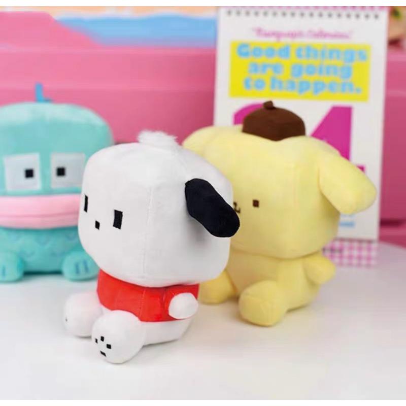 【沁的娃娃屋】❤️台灣出貨❤️三麗鷗方塊臉娃娃 擺飾 帕恰狗 布丁狗 漢頓 搞怪可愛 交換禮物 生日禮物-細節圖3