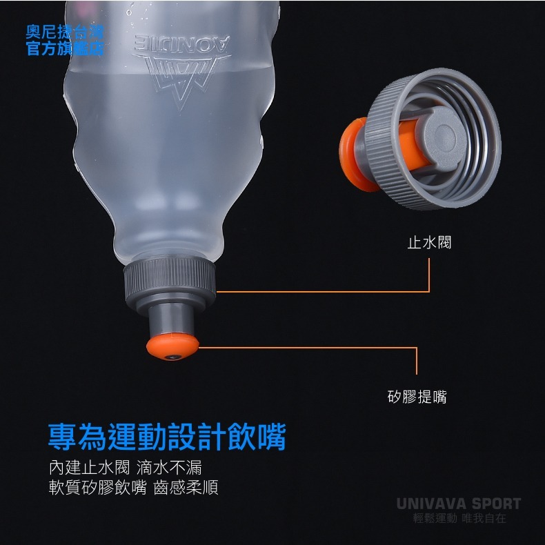 AONIJIE奧尼捷 勁速運動水壺 【台灣官方旗艦店】250ml BPA Free 輕量咬嘴式 路跑 馬拉松 水袋 水瓶-細節圖6