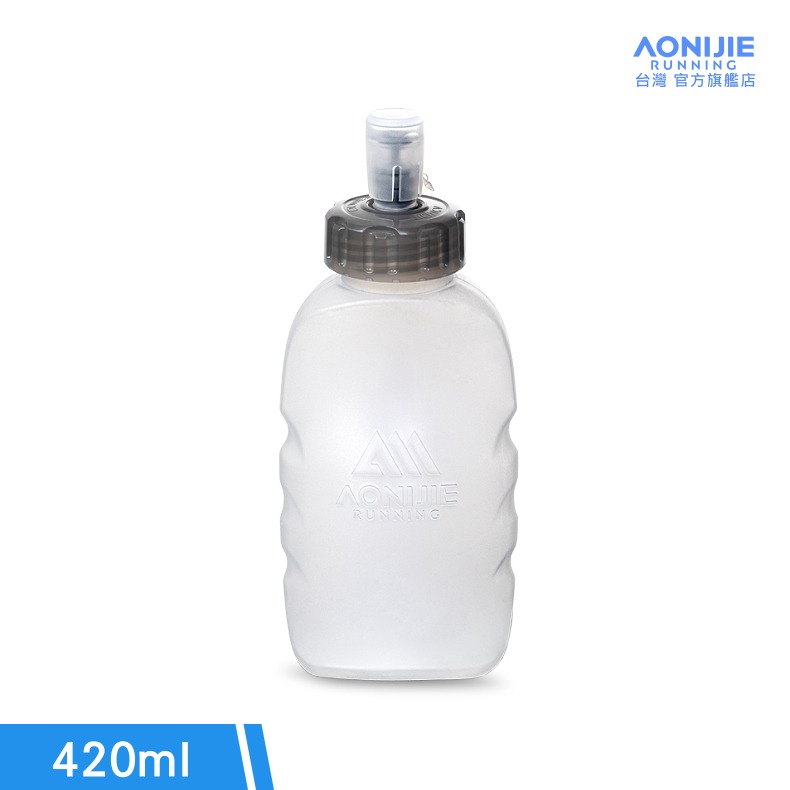 AONIJIE奧尼捷 暢飲運動水壺 【台灣官方旗艦店】420ml 越野水壺 水瓶 跑步水壺 背包水壺 登山水壺 腰包水壺-規格圖9
