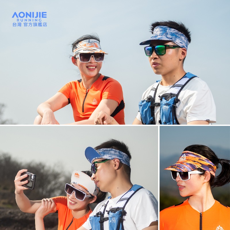 AONIJIE奧尼捷 捷跑運動空頂帽 【台灣官方旗艦店】 運動帽 遮陽帽 無頂帽 中空帽 慢跑帽 路跑帽 高爾夫球帽-細節圖7
