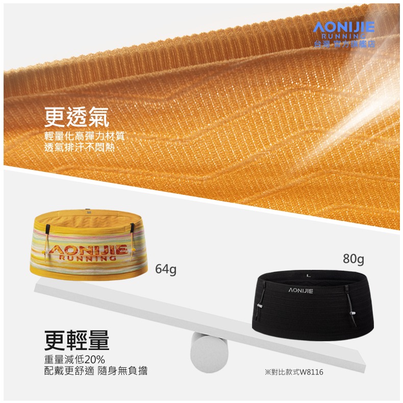 AONIJIE奧尼捷 幻捷自由腰帶 【台灣官方旗艦店】 運動腰包 跑步腰包 越野腰帶 水壺腰包 手機腰包 路跑馬拉松腰包-細節圖4