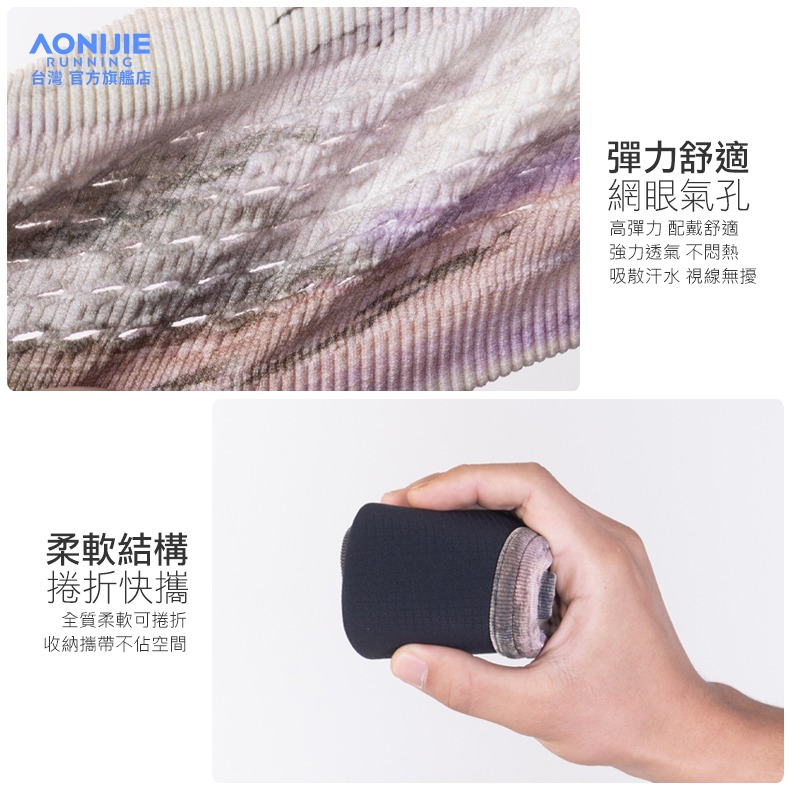 AONIJIE奧尼捷 幻影運動空頂帽 【台灣官方旗艦店】 遮陽帽 運動帽 慢跑帽 無頂帽 中空帽 路跑帽 跑步帽 登山帽-細節圖6