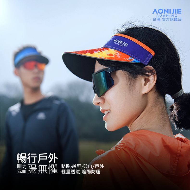 AONIJIE奧尼捷 FS戶外運動空頂帽 【台灣官方旗艦店】 遮陽帽 運動帽 路跑帽 無頂帽 中空帽 慢跑帽 高爾夫球帽-細節圖2