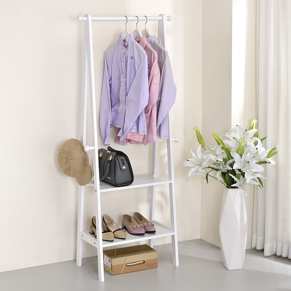 【AAA】松木A字單桿雙層吊衣架 - 3色可選-規格圖1