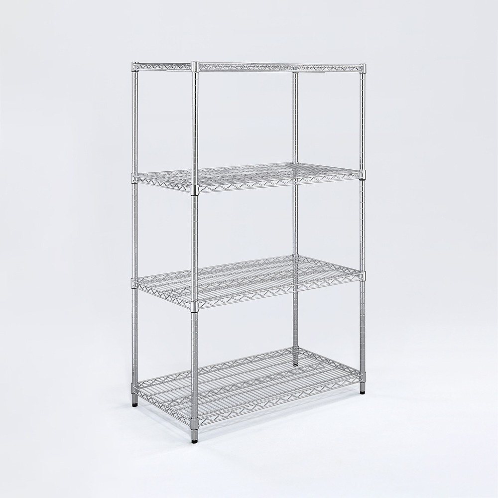 【AAA】耐重鐵力士 超重型四層電鍍置物架 - 90x45x150cm (鉻色)-細節圖2