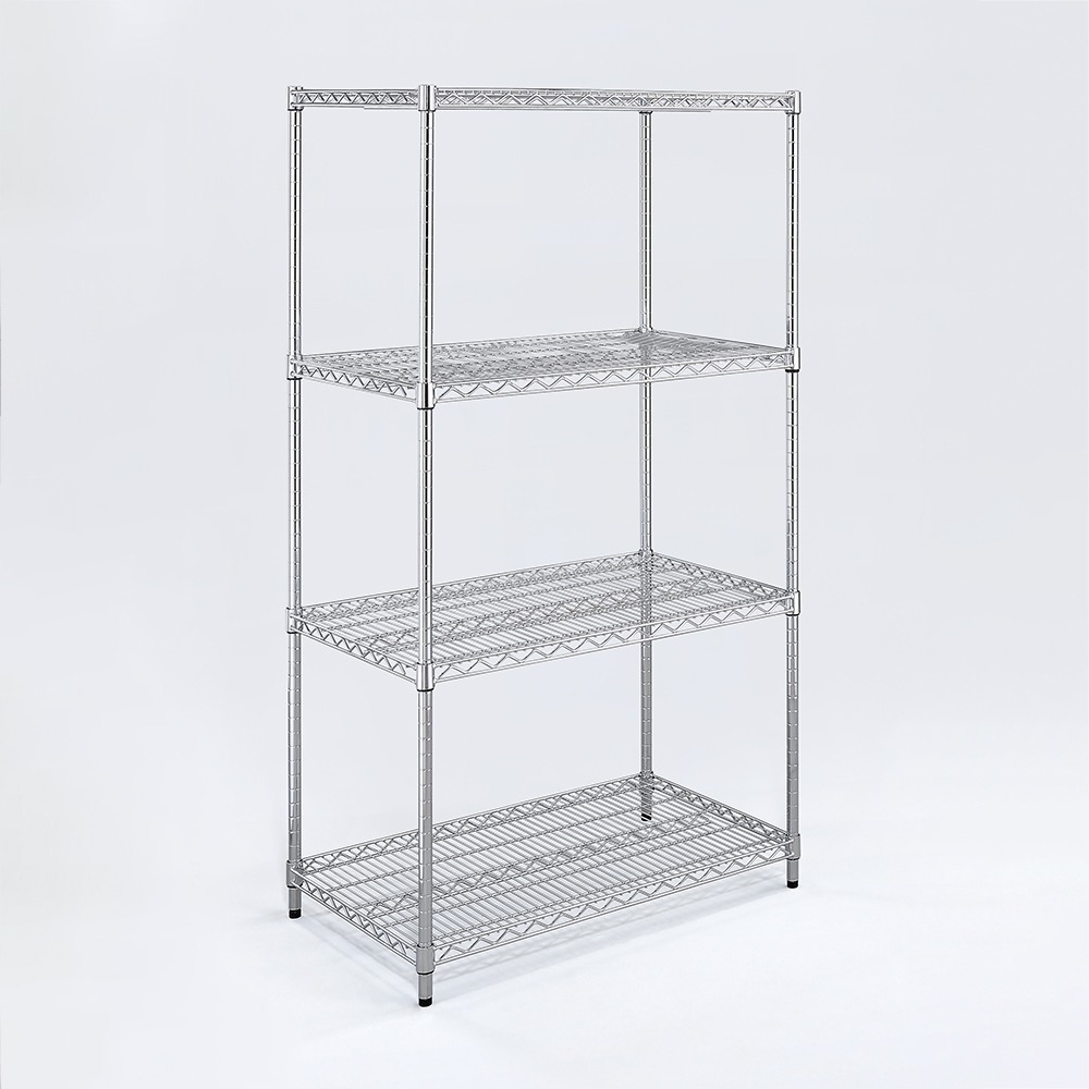 【AAA】耐重鐵力士 超重型四層電鍍置物架 - 90x45x180cm (鉻色)-細節圖2