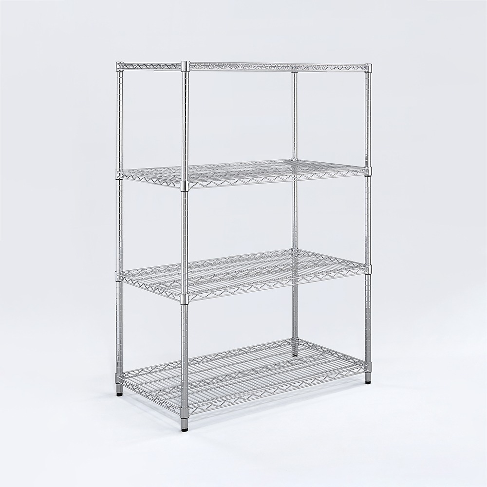【AAA】耐重鐵力士 超重型四層電鍍置物架 - 120x45x150cm (鉻色)-細節圖2