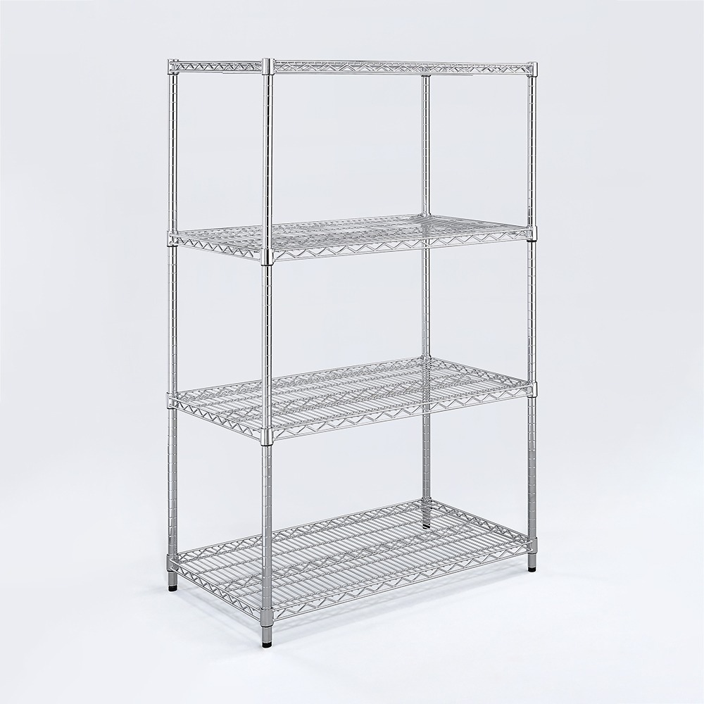 【AAA】耐重鐵力士 超重型四層電鍍置物架 - 120x45x180cm (鉻色)-細節圖2