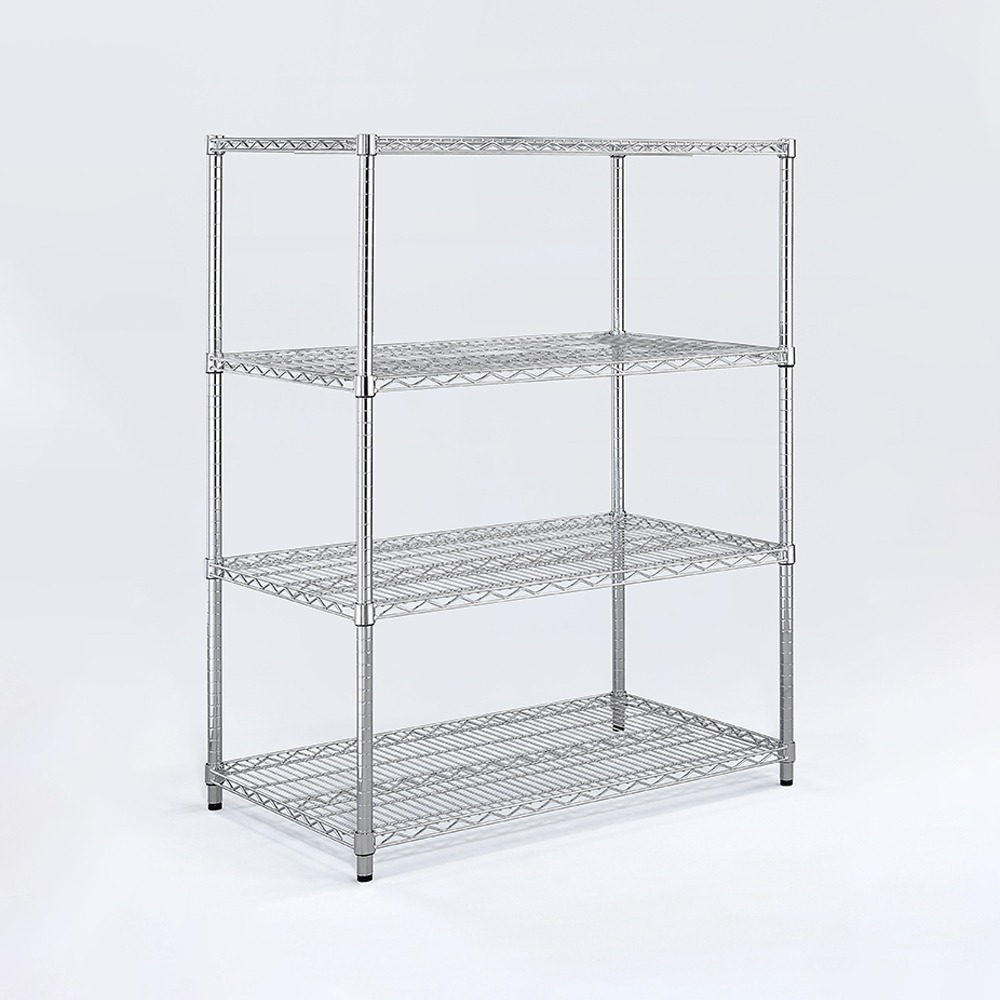 【AAA】耐重鐵力士 超重型四層電鍍置物架 - 150x45x150cm (鉻色)-細節圖2