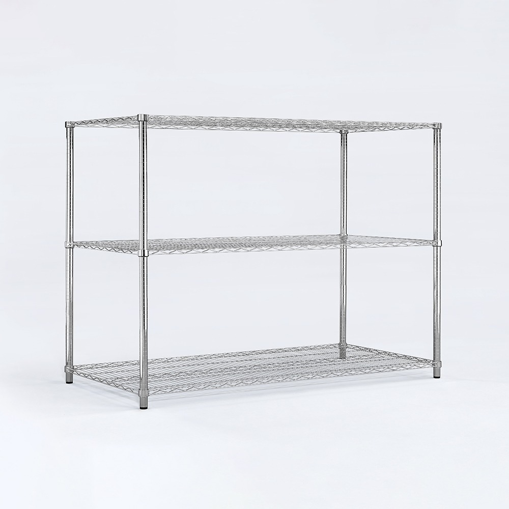 【AAA】耐重鐵力士 超重型三層電鍍置物架 - 150x60x120cm (鉻色)-細節圖2