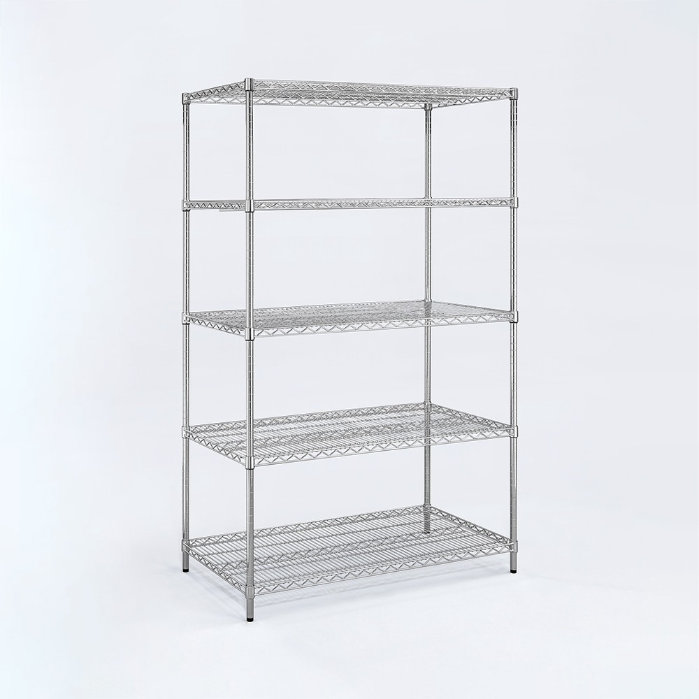 【AAA】耐重鐵力士 超重型五層電鍍置物架 - 90x60x150cm (鉻色)-細節圖2