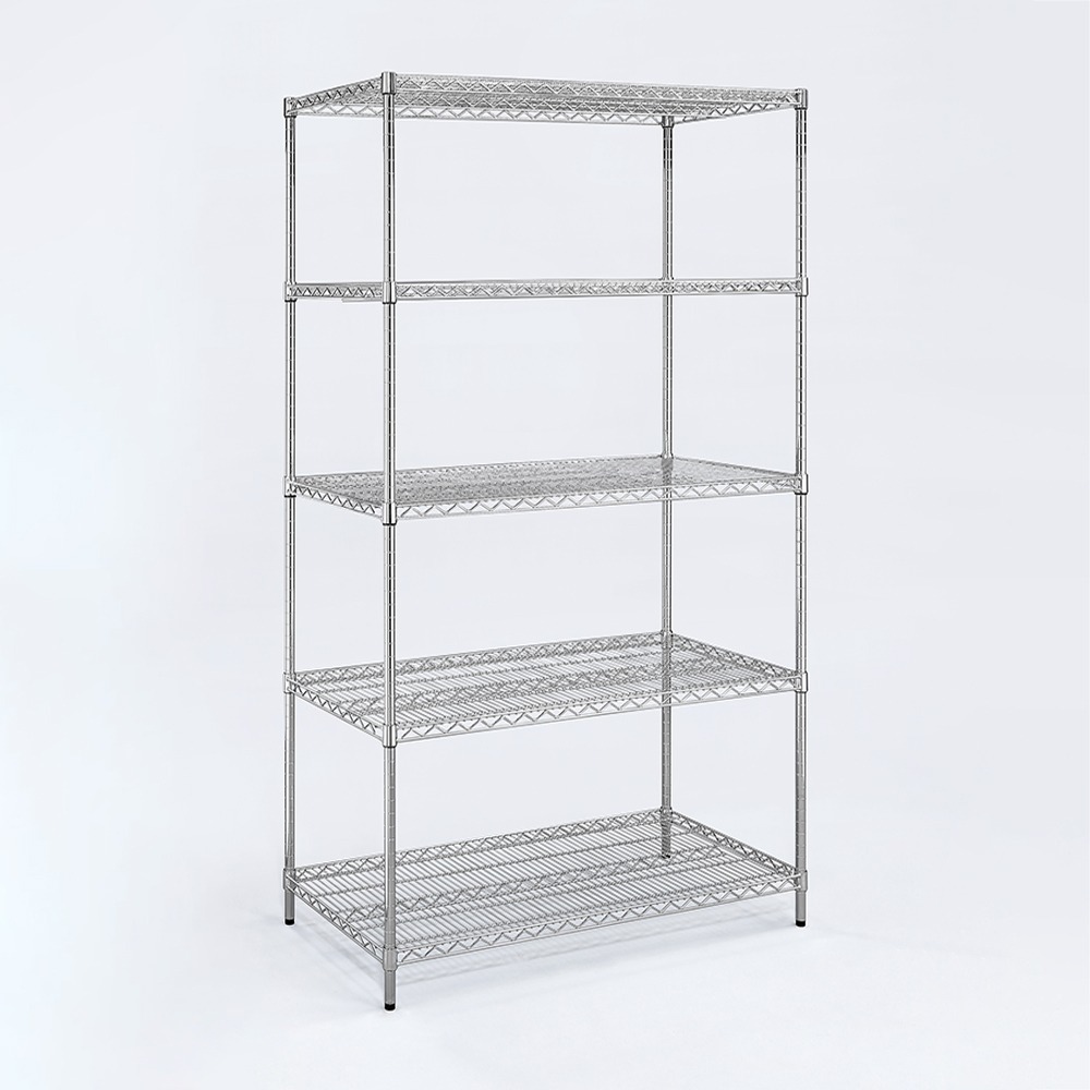 【AAA】耐重鐵力士 超重型五層電鍍置物架 - 90x60x180cm (鉻色)-細節圖2