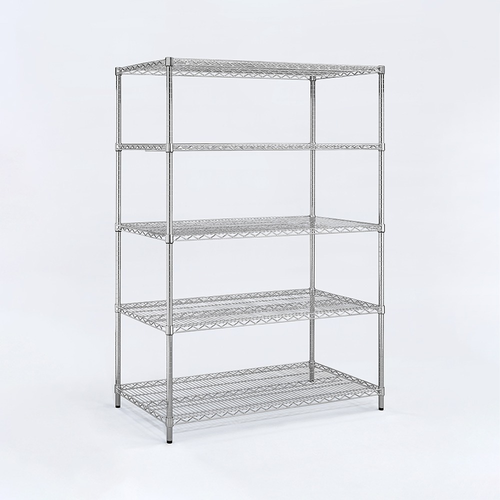 【AAA】耐重鐵力士 超重型五層電鍍置物架 - 120x60x150cm (鉻色)-細節圖2