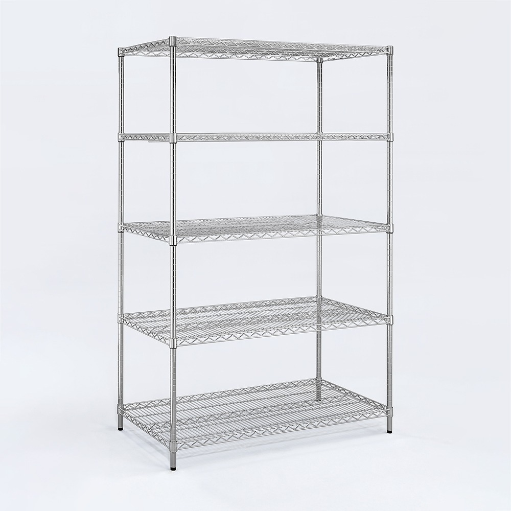 【AAA】耐重鐵力士 超重型五層電鍍置物架 - 120x60x180cm (鉻色)-細節圖2