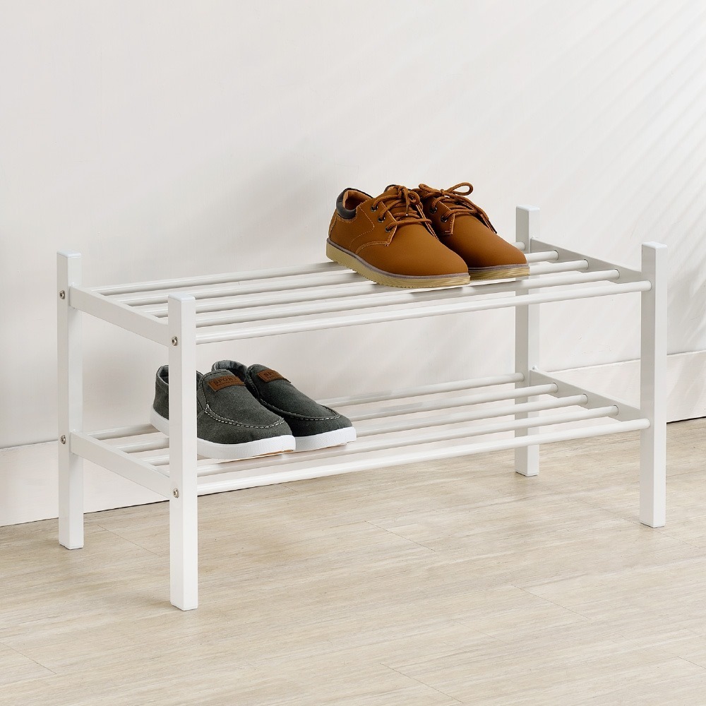 【AAA】簡約雙層收納鞋架 - 2色可選-規格圖1