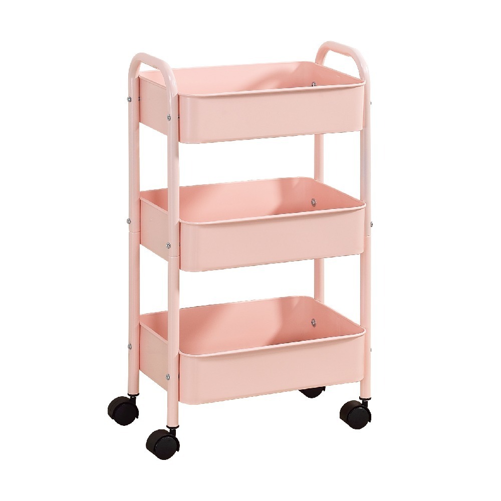 【AAA】超輕巧三層置物收納車 - 5色可選-規格圖5