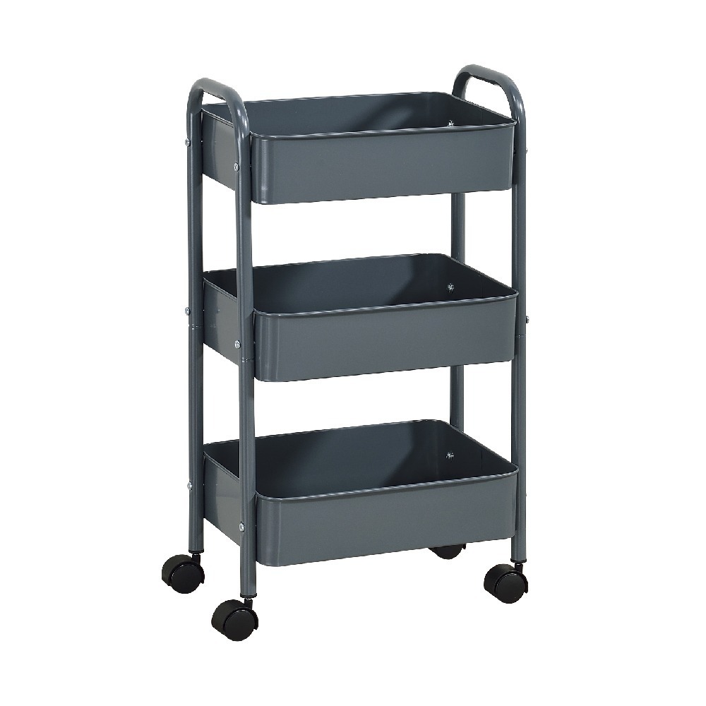 【AAA】超輕巧三層置物收納車 - 5色可選-規格圖5