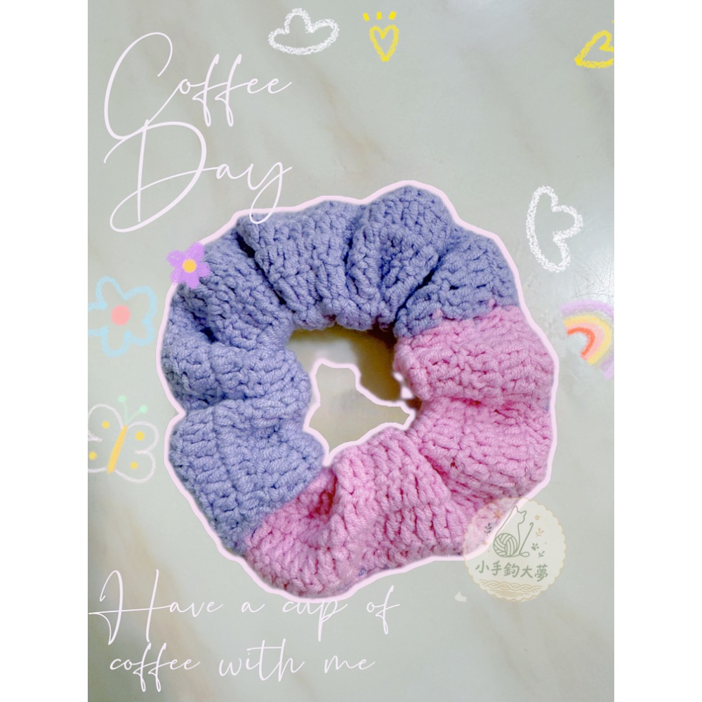 ✨【撞色髮圈｜手工鉤織】✨-規格圖2