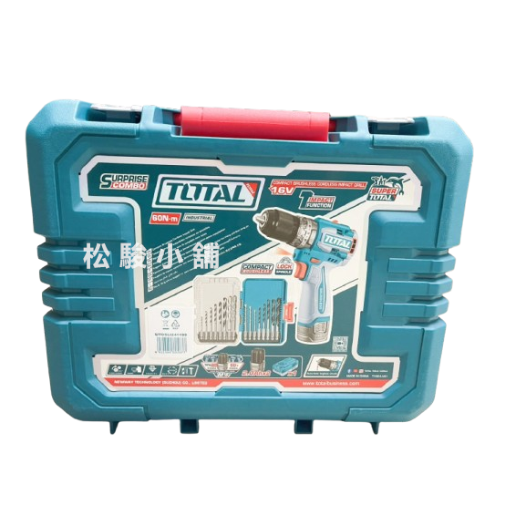 【松駿小舖】含稅16V 無刷短款震動電鑽組 TOTAL (UTOSLI241199) 電鑽 夾式電鑽 2顆電池-細節圖3