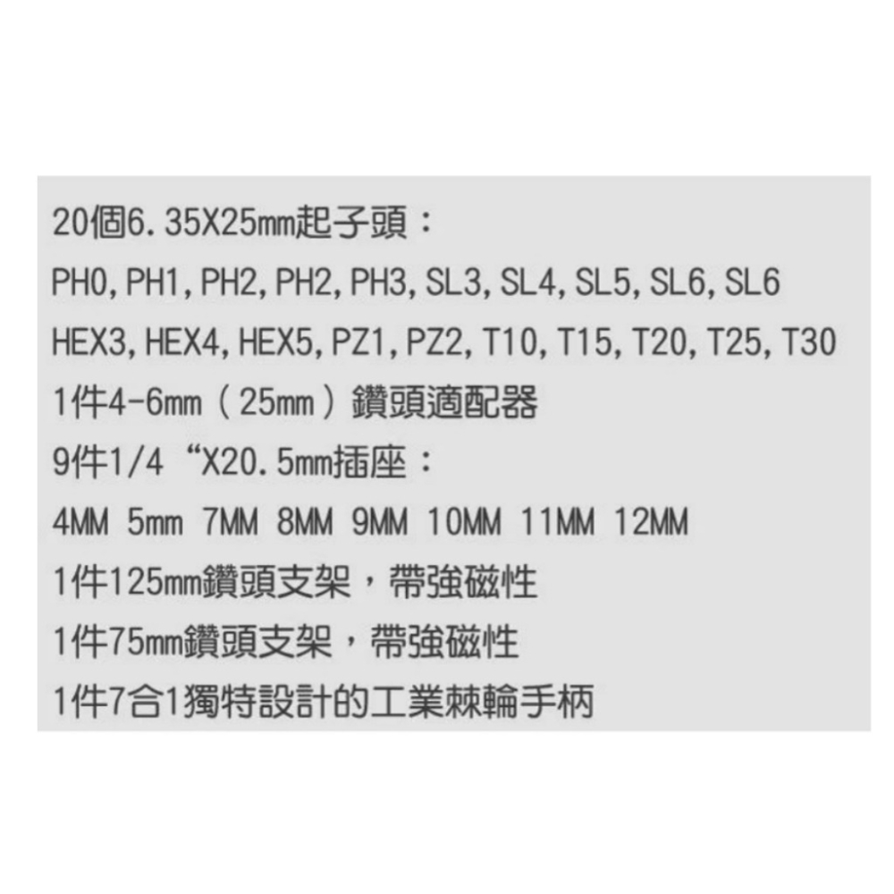 【松駿小舖】含稅 TOTAL 33件棘輪起子組套裝(TACSD30336) 替換螺絲起子組套裝-細節圖3