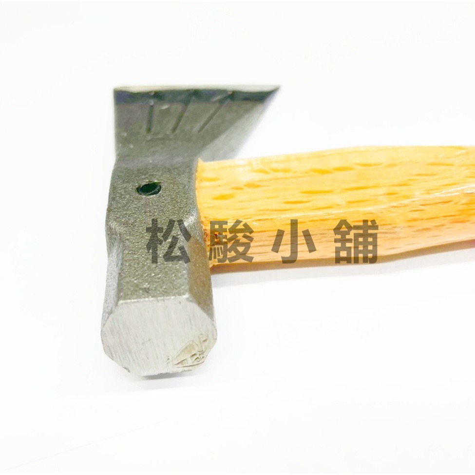 【松駿小舖】含稅 台灣製 永不脱落 8兩 12兩 武鷹 斧頭 木馬釜 斧頭 大手斧 木馬斧 鋼鍛造 穿山甲 泥作斧頭-細節圖3