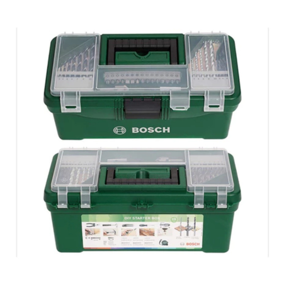 【松駿小舖】含稅 BOSCH 73件多功能手工具組 2607011660 工具箱 鑽尾 起子頭 鐵鎚 捲尺 美工刀-細節圖3