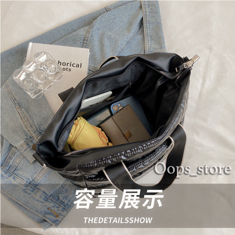 韓版空氣托特包 台灣現貨 托特包 單肩包 斜背包 手提包 肩背包 手拎包 空氣包-細節圖5