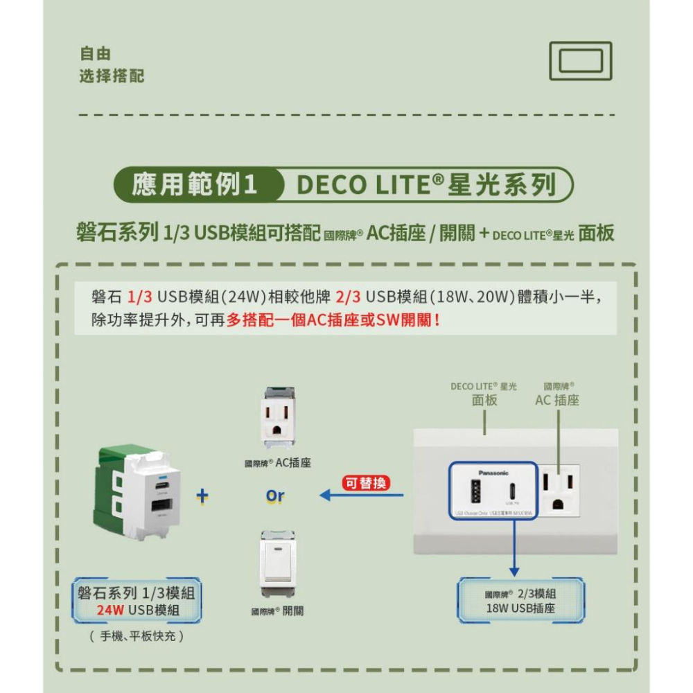 附發票 易智快充 埋入式1/3 24W USB-A+Type-C快速充電插座模組 | 磐石系列 插座 充電孔 客製化-細節圖7