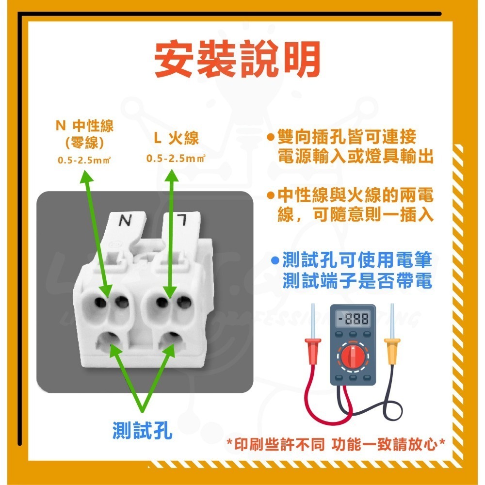 大量現貨 【買4送2】高端快速接頭 電線端子 燈具快接 端子座 安裝方便（非劣等容易脫落的快接頭) 快接端子 五金 端子-細節圖3