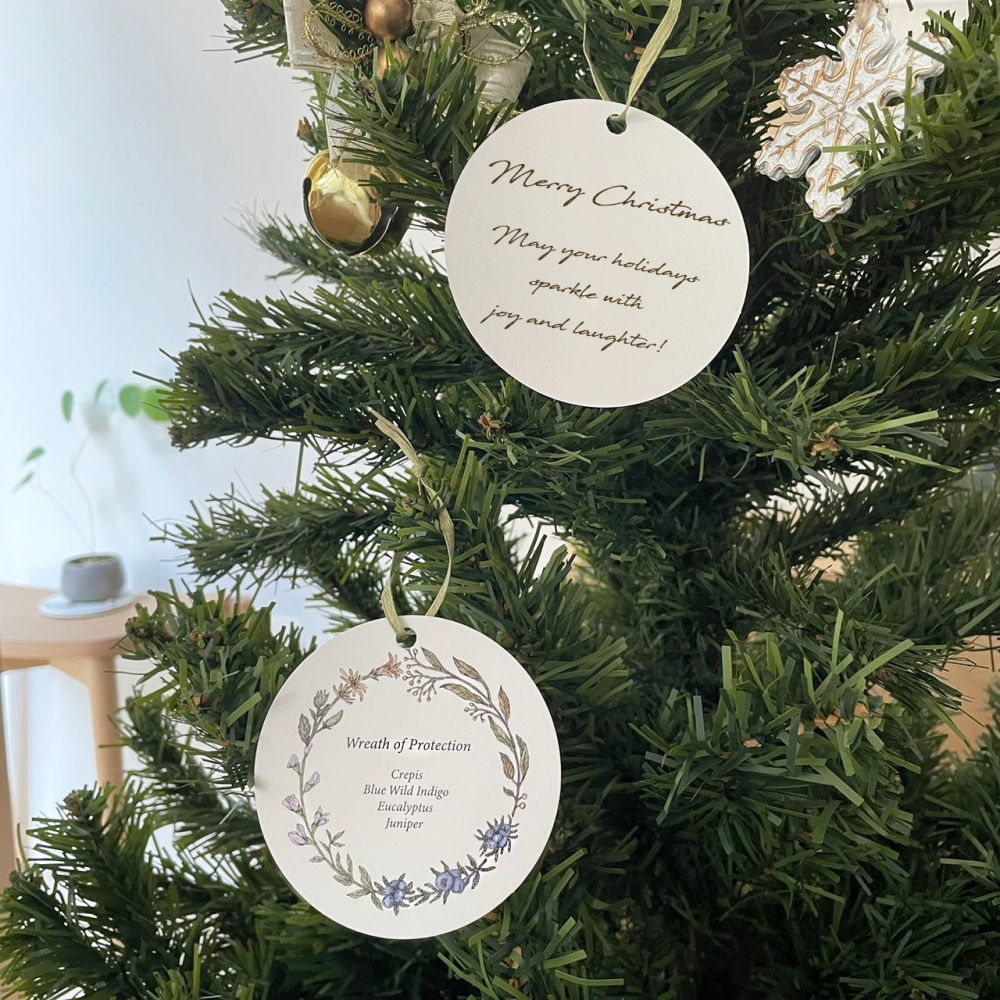 漫步植物園系列 - 花圈便箋吊卡組(12張不同款)(可當杯墊)-細節圖4