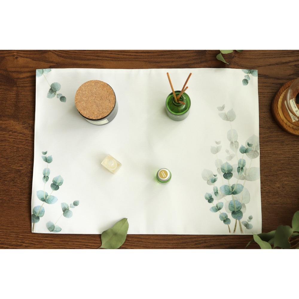 漫步植物園系列 - 花草餐桌墊(尤加利款)-細節圖2
