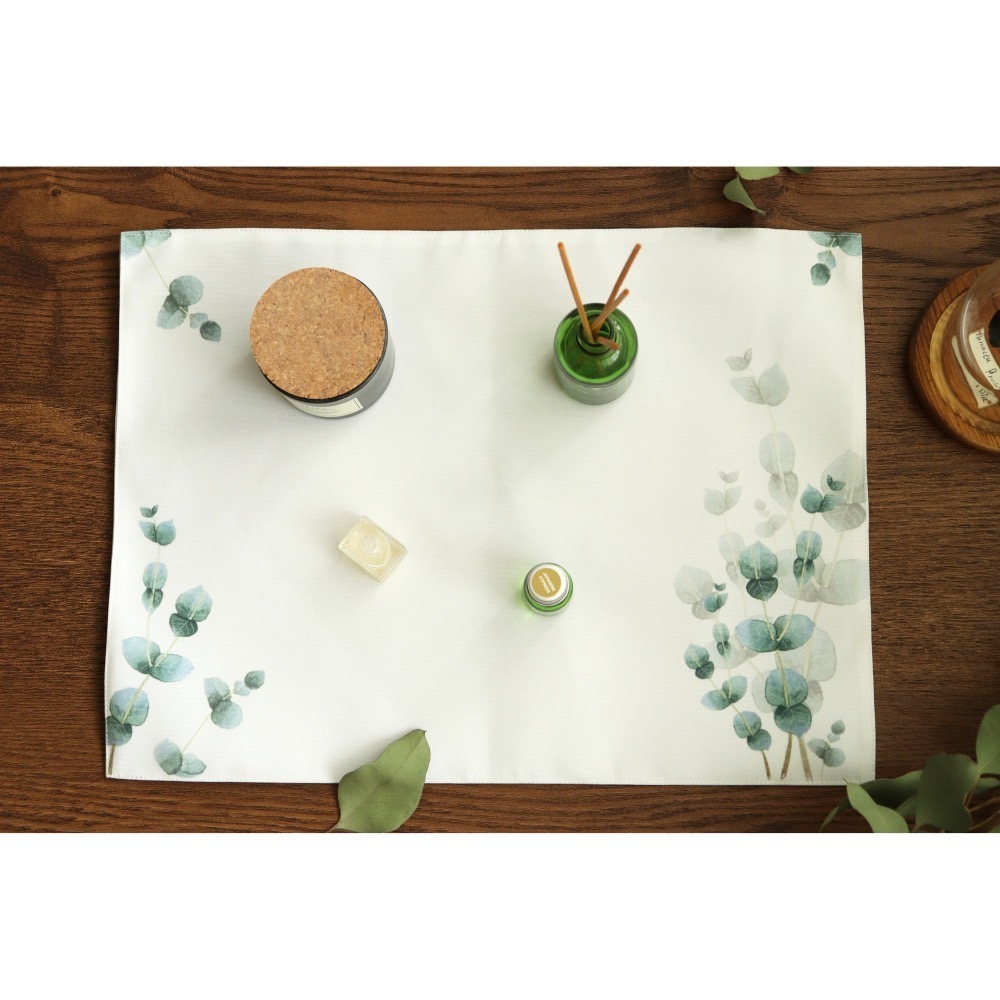 漫步植物園系列 - 花草餐桌墊(尤加利款)-細節圖2
