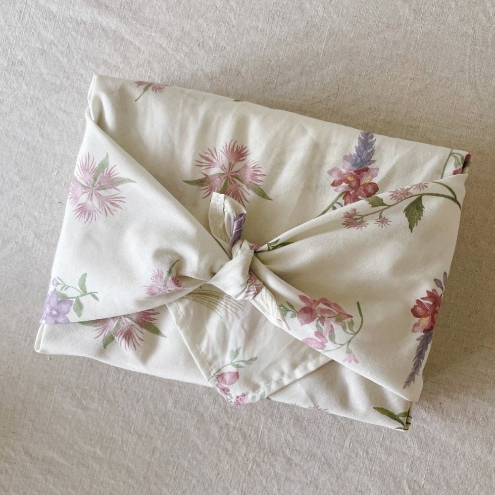 漫步植物園系列 - 幸福草木之秋萬用方巾、風呂敷包巾、包裹布 (53x53cm)-細節圖2