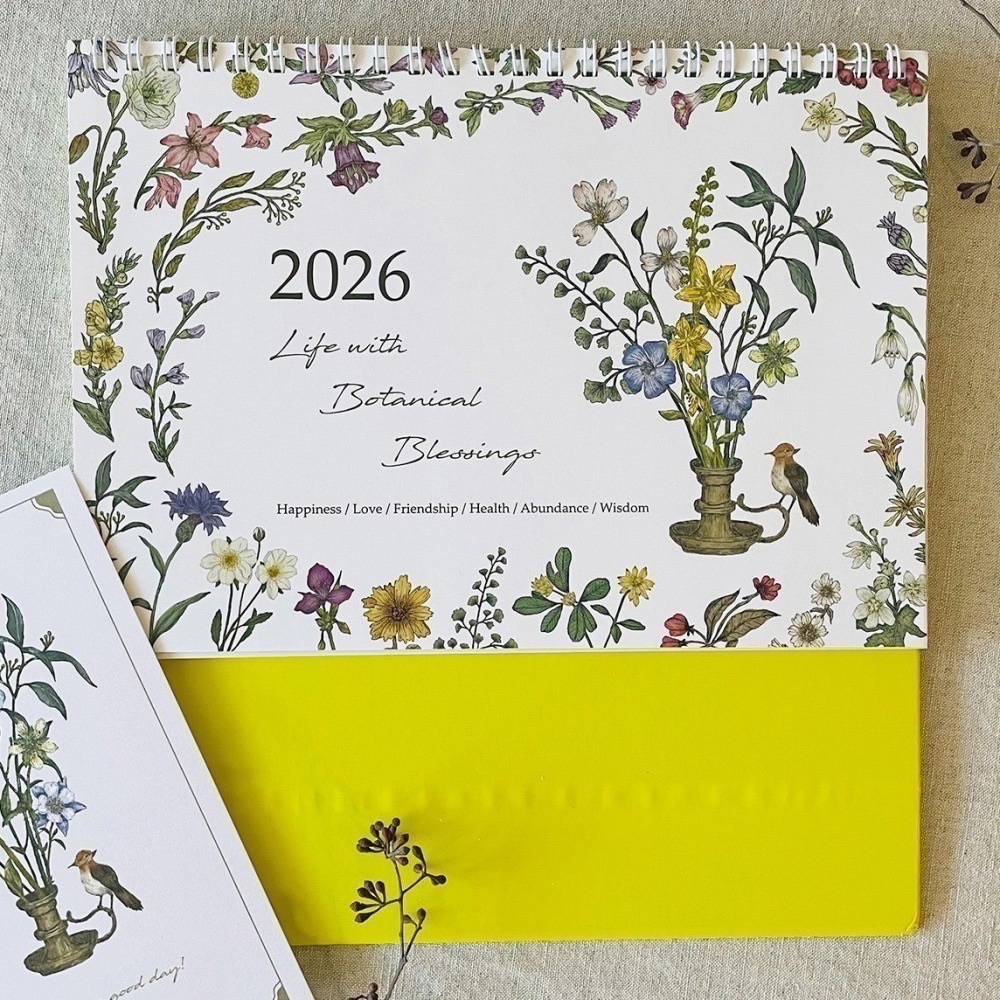 漫步植物園系列 - 2026 花草生活月曆(桌曆)-細節圖6
