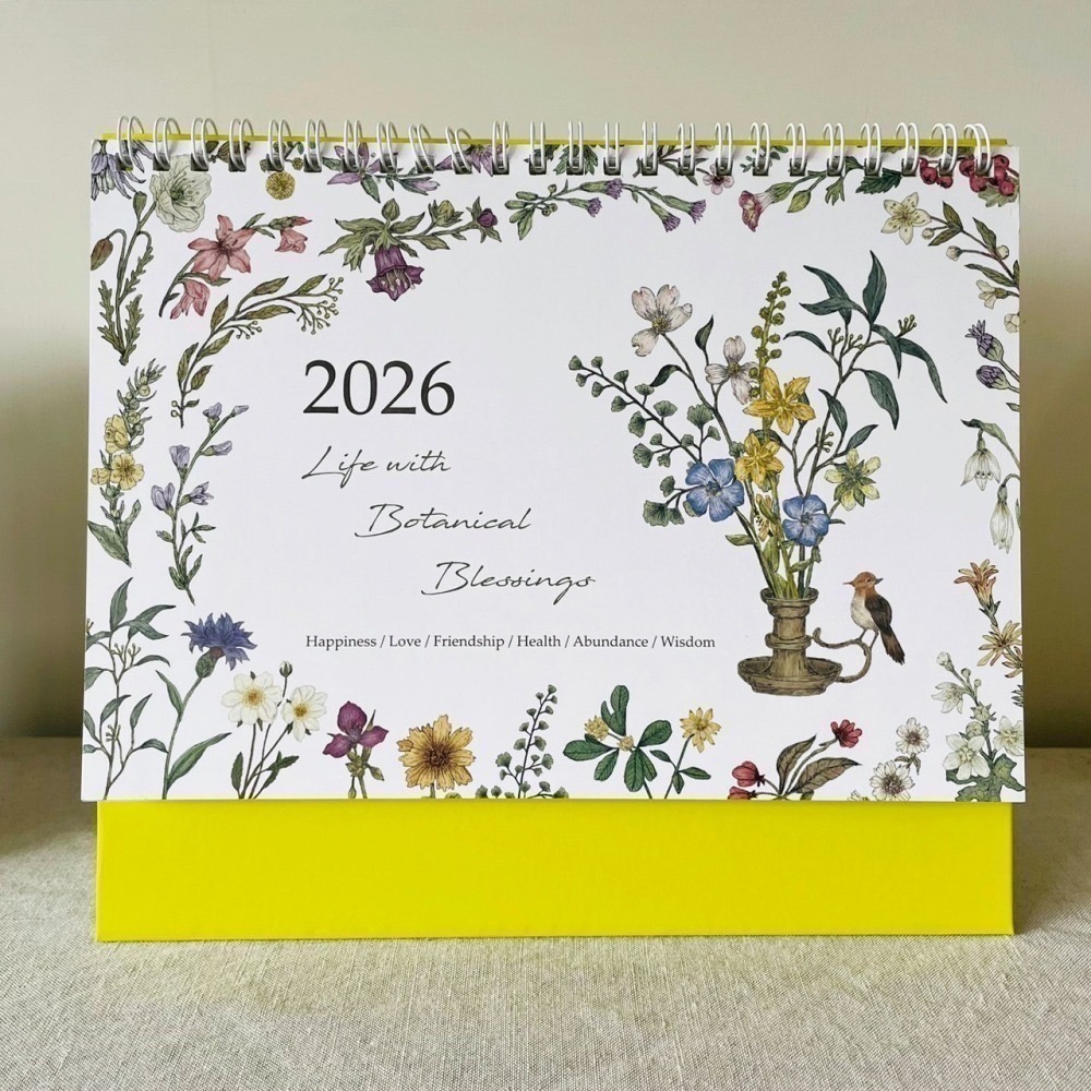 漫步植物園系列 - 2026 花草生活月曆(桌曆)-細節圖7