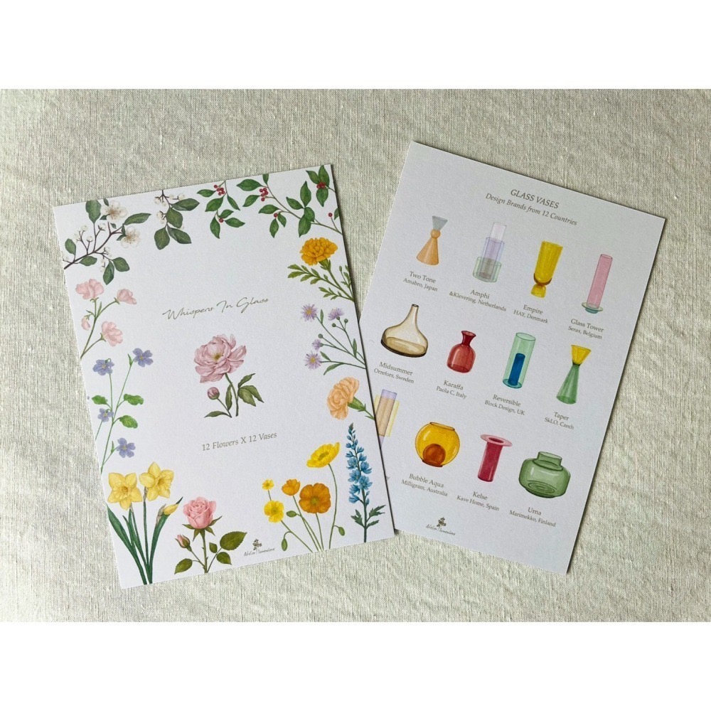 漫步植物園系列 - 2026 瓶中花語月曆(掛曆)-細節圖7