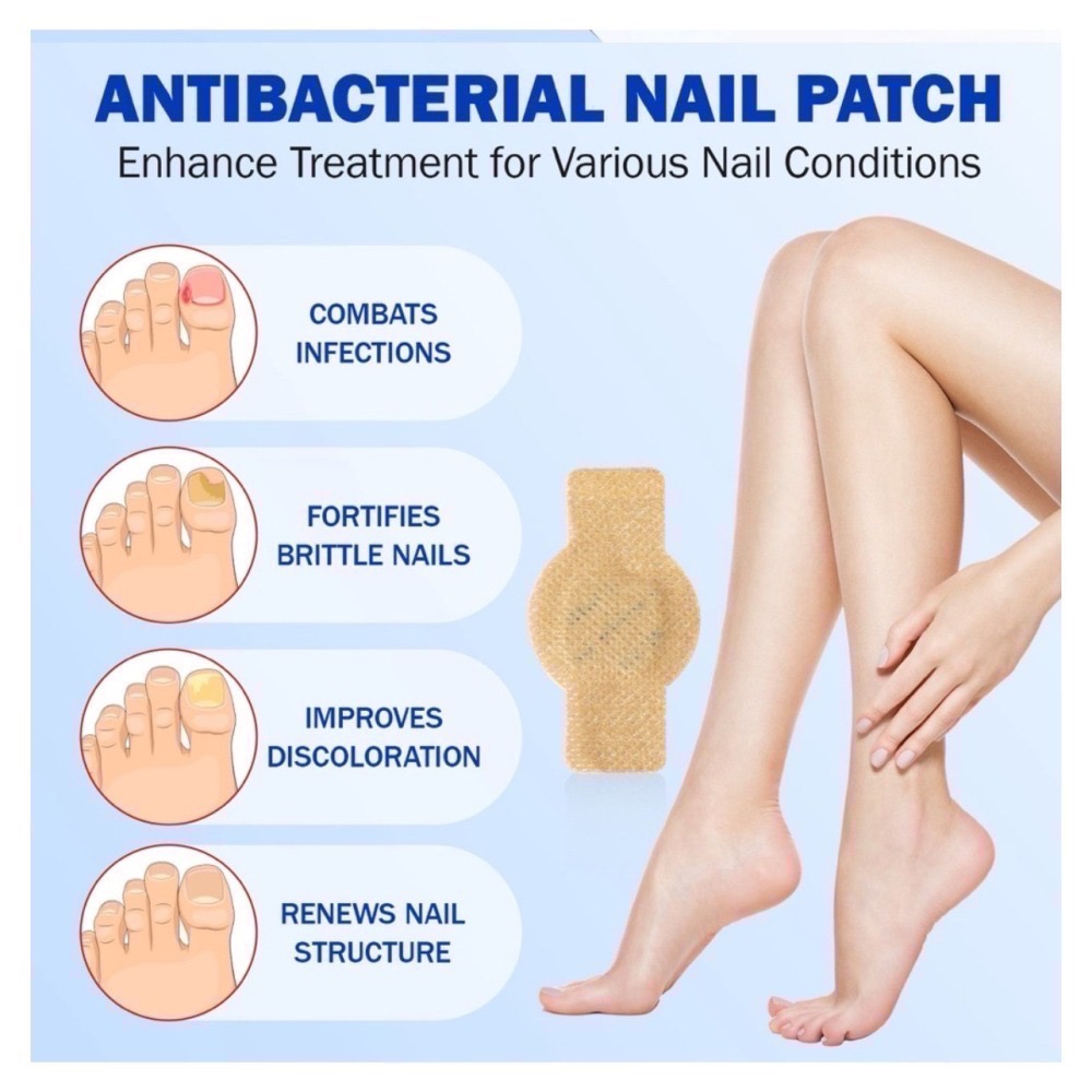【正版】ELAIMEI 足部指甲抑菌貼 美甲貼 腳指甲修護 指甲美容 FUNGAL NAIL PATCHES 指甲修護-細節圖3