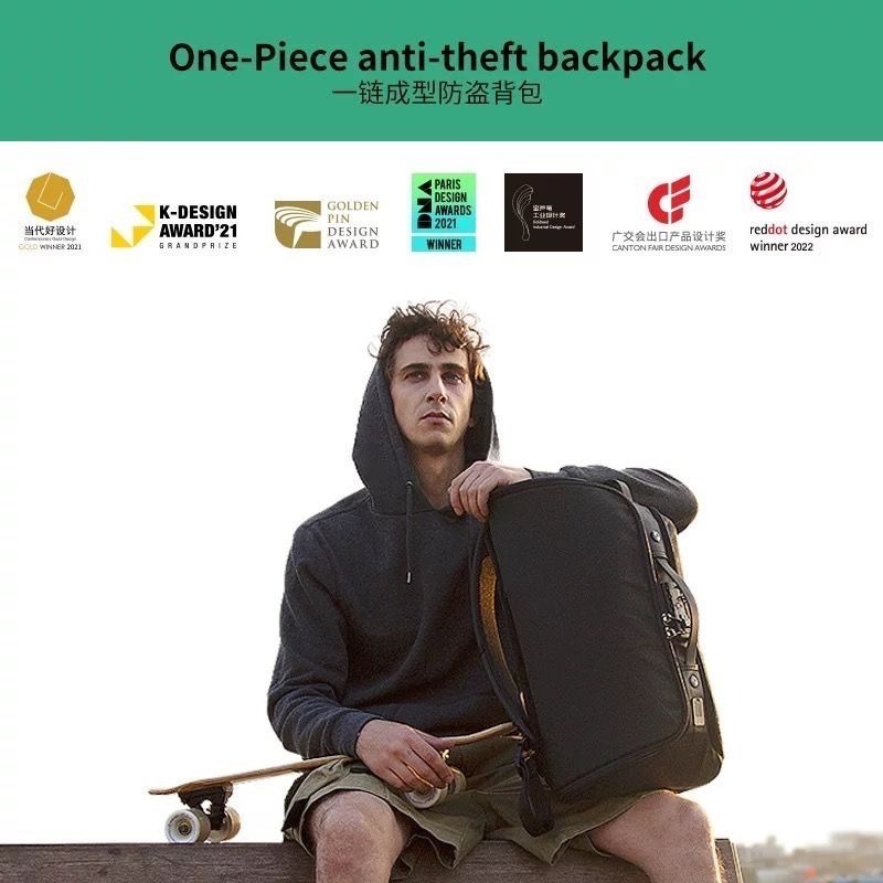 Kincase王者包 金聖斯 新款TSA防盜包 防割 商務旅行袋 提背雙用 男包 KICKSTARTED 德國紅點設計-細節圖2