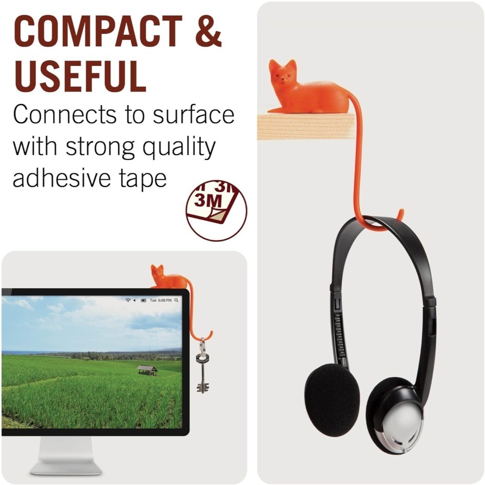 🐾 狗貓尾巴掛鉤｜你的桌面小幫手-細節圖3