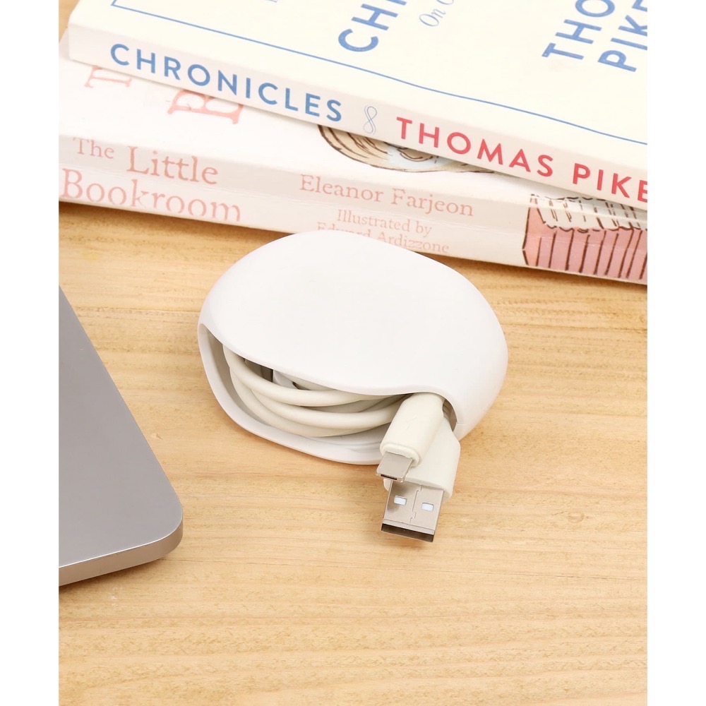 W&J質感選物｜日本 3coins 自動收線器 線材整理 卷線盒 耳機線收納 旅行收納神器-規格圖6