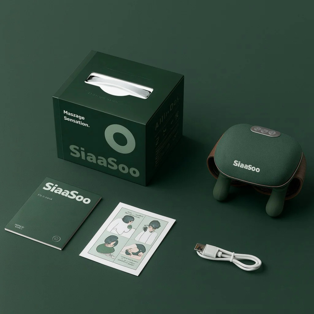 正版SiaaSoo 仿生手按摩器 象術N7大師手肩頸按摩儀 頸椎按摩器 斜方肌頸部按摩儀 生日 七夕 禮物 孝親 健康-細節圖3