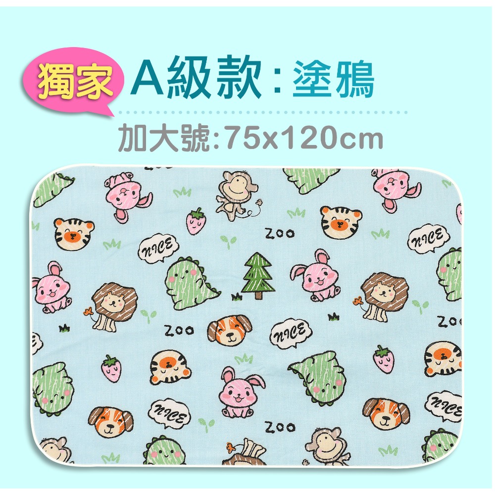 蝦皮8折價〘烏咪之舖〙獨家三層防水墊75x120cm隔尿墊.尿布墊.寵物墊.看護墊-規格圖4