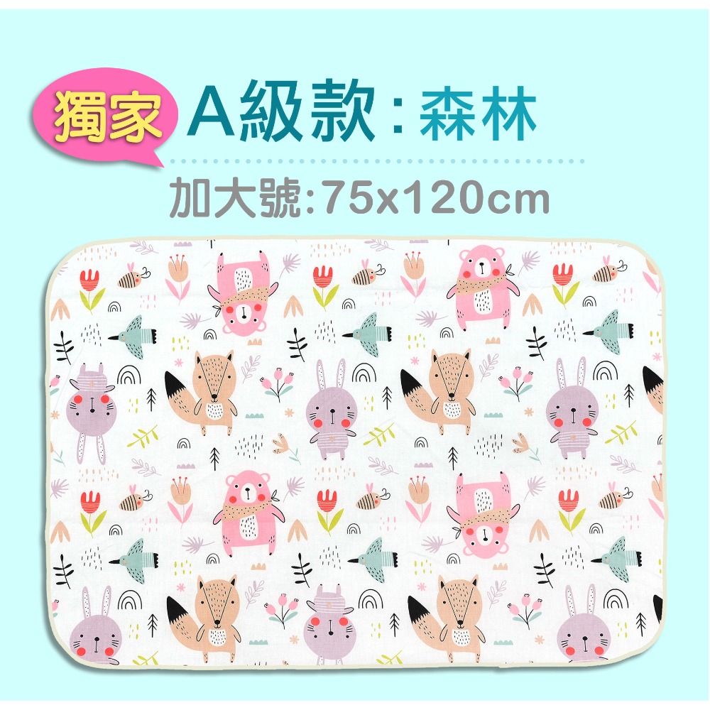 蝦皮8折價〘烏咪之舖〙獨家三層防水墊75x120cm隔尿墊.尿布墊.寵物墊.看護墊-規格圖4